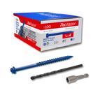 Kit de fixação de âncoras de parafuso FixMaster 1/4 x 4 com chave de fenda