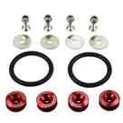 Kit de fixação de liberação rápida Bumper Trunk JDMSPEED Red
