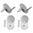 Kit de Fixação para Assento Sanitário Docol Prateado Moderno em Aço Inox Kit de Fixação para Assento Sanitário Docol Prateado Moderno em Aço Inox