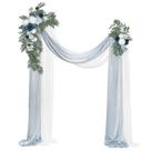 Kit de flores artificiais em arco de casamento Ling's Moment Dusty Blue