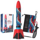 Kit de foguete inflável Mighty Fun! Airo Rocket de 20 cm com lançador Kit de foguete inflável Mighty Fun! Airo Rocket de 20 cm com lançador