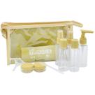 Kit de frascos 10 peças Viagem Produtos Cuidado pessoal Bagagem de bordo Bolsa Frasco spray disk top válvula pump Potes