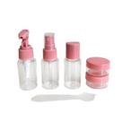 Kit De Frascos 7 Peças Para Viagem Porta Cosméticos