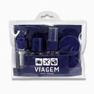 Kit De Frascos 7 Peças Para Viagem Porta Cosméticos