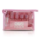 Kit De Frascos Com 10 Peças Jacki Design Rosa