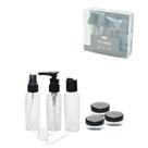 Kit de Frascos Com Case Organizador para Viagem 9 Peças