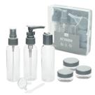Kit de Frascos Organizador para Viagem 9 Peças com Case