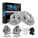Kit de freio traseiro TRQ com pastilhas cerâmicas e discos para Audi e VW