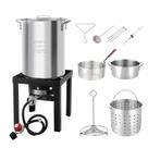 Kit de fritadeira para Turquia e peixe ROVSUN 30QT com propano de 55.000 BTU