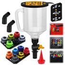 Kit de funil ELEAD 1.5L Conjunto de refrigeração a óleo de 18 peças