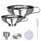 Kit de Funis de Aço Inoxidável YEVIOR 5 Peças Kit de Funis de Aço Inoxidável YEVIOR 5 Peças