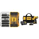 Kit de furadeira/chave DEWALT DCD771C2 20V MAX com conjunto de 45 peças