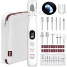 Kit de furadeira de unhas elétrica VFD 2000mAh recarregável 12 em 1