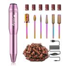 Kit de furadeira elétrica Alety Portable para unhas de gel acrílico