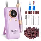 Kit de furadeira para unhas MelodySusie 2 em 1 35.000 RPM SM330G roxo