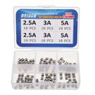 Kit de Fusíveis BOJACK 3,6 x 10 mm 125 V 60 peças 2,5 A 3 A 5 A Kit de Fusíveis BOJACK 3,6 x 10 mm 125 V 60 peças 2,5 A 3 A 5 A