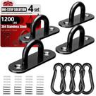 Kit de Ganchos sprookber M8 em Aço Inoxidável 304, Capacidade de 1200 lb