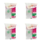 Kit De Garfo para Sobremesa 12,6cm Cristal Biodegradável Goldenplast 4 Pacotes com 50 unidades
