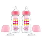 Kit de Garrafas Sippy Dr. Brown's Anti-Cólica - 2 Unidades de 270ml (6m+)