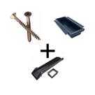 kit de gaveta + calha + parafusos para maquina de costura