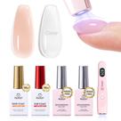 Kit de Gel Construtor para Unhas Beetles, Sem HEMA, com Lâmpada UV/LED