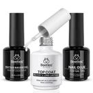 Kit de gel para unhas Beetles Gel Nail Glue 15 ml Builder Top Coat