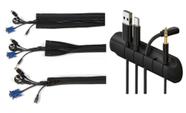 Kit De Gerenciamento De Cabos - Luva Organizadora E Suporte Para fios e cabos
