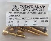 Kit De Giclagem Gicleur Uno Mille - Gasolina Tldf