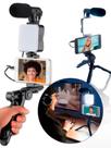 Kit De Gravação Celular 5 Em 1 Youtuber Marketing Digital - Kapbom