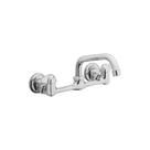 Kit de grifo HOMEWERKS WOLDWIDE 2 manijas de pared cromado