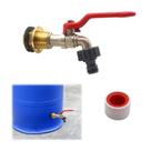 Kit de Grifo para Barril de Lluvia YEJAHY de Latón con Válvula de Bola de 3/4'' y Cinta Kit de Grifo para Barril de Lluvia YEJAHY de Latón con Válvula de Bola de 3/4'' y Cinta