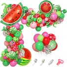 Kit de guirlanda de balão, festa de frutas e melancia, 90 unidades de verão