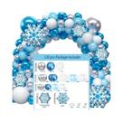 Kit De Guirlanda De Balões Em Forma De Floco De Neve 126PCS Para Decorações De Festas Internas E