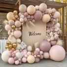 Kit de guirlanda de balões Partycus Dusty Rosa Claro Bege