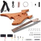 Kit de guitarra elétrica Leo Jaymz DIY com corpo em mogno estilo BC