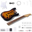 Kit de guitarra elétrica Leo Jaymz DIY ST Style com corpo em mogno