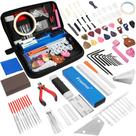 Kit de guitarra Frautron Luthier Tools com feixe de nivelamento de trastes e muito mais