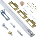 Kit de hardware de porta dupla AWDIA 30in Track Folding Repair