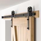Kit de hardware para porta de celeiro deslizante BONIKLUBA 2m Heavy Duty Kit de hardware para porta de celeiro deslizante BONIKLUBA 2m Heavy Duty