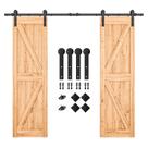 Kit de hardware para porta de celeiro duplo SMARTSTANDARD 2,5 m