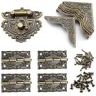 Kit de hardware SDTC Tech Antique gravado para caixa de joias