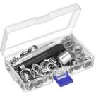 Kit de Herramientas para Ojales Pangda 1/2" con 100 Juegos y Caja