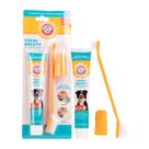 Kit de Higiene Bucal Arm & Hammer para Cães - Pasta de Dente com Escova Dupla Face e Dedeira