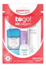 Kit de Higiene Oral Viagem To Go Powerdent Compacto, Completo com Escova e Pasta Dental