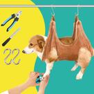 Kit de higiene para cães WSCXSC Grooming Hammock Nail Trimming Coffee Kit de higiene para cães WSCXSC Grooming Hammock Nail Trimming Coffee