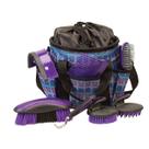 Kit de Higiene Weaver Leather Purple Geo para Cavalos - 7 Peças