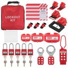 Kit de identificação de bloqueio TOKCKYBL Electrical LOTO 58 unidades com cadeados