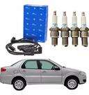 Kit de Ignição 4 Bobinas Magneti Marelli 4 Velas NGK Premium para Renault Megane Grand Tour 2.0 16v