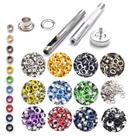 Kit de ilhós com ilhós CooBigo 600 conjuntos variados de metal de 5 mm
