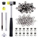 Kit de ilhós Grommet Sweet 206, conjuntos de 6 mm, preto
